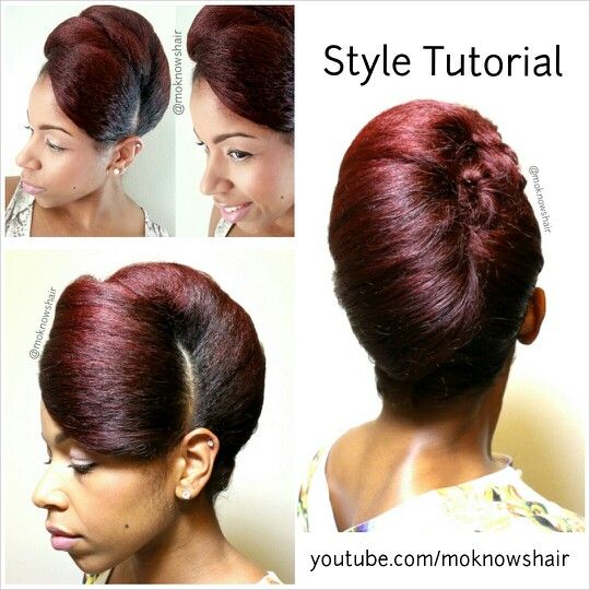 french roll hair tutorial