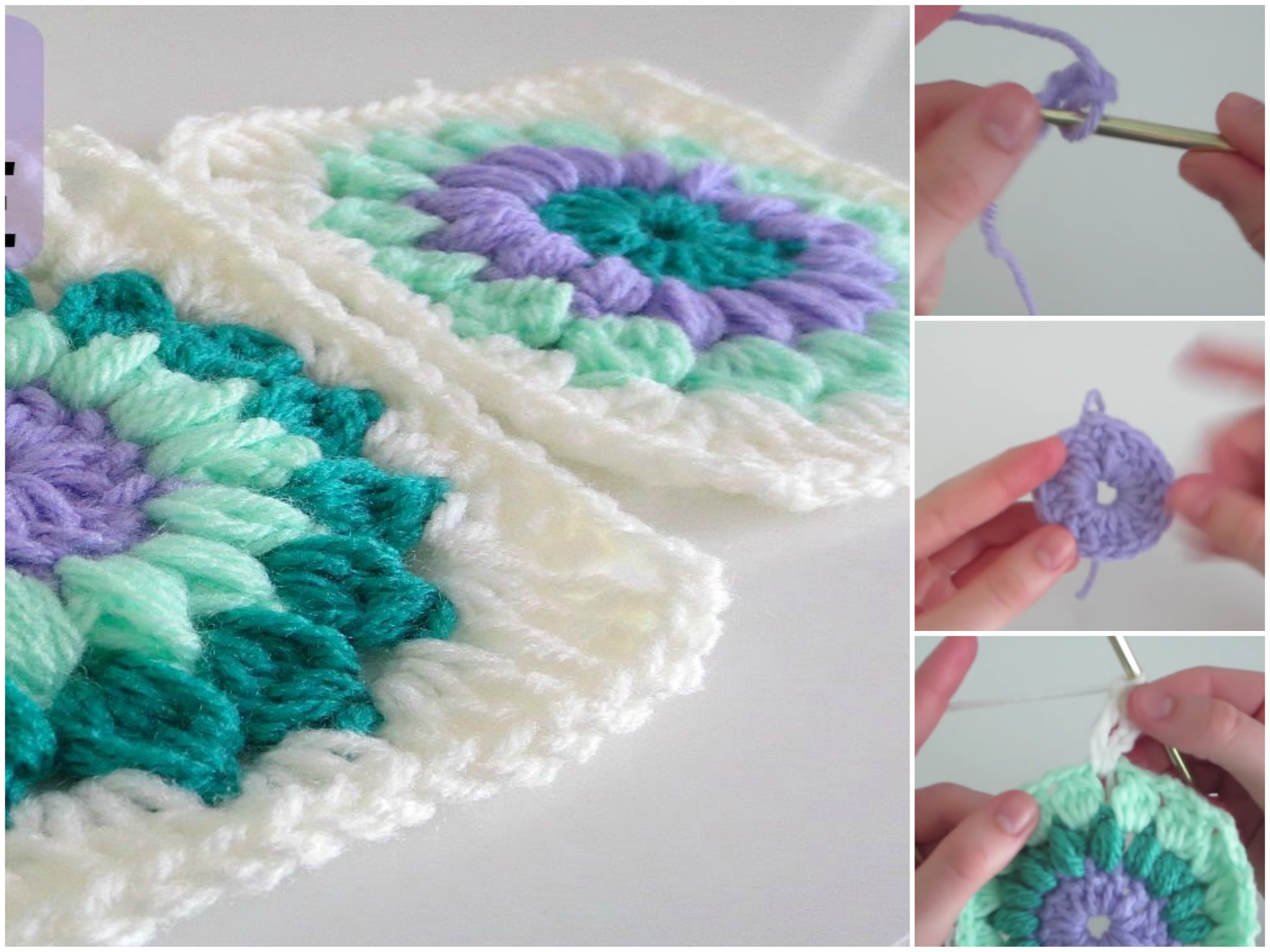 starburst stitch crochet tutorial